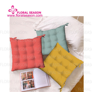 Wholesale Solid Color Pillows Soft Thick Chair Pad Tatami Daybed Floor Cushion