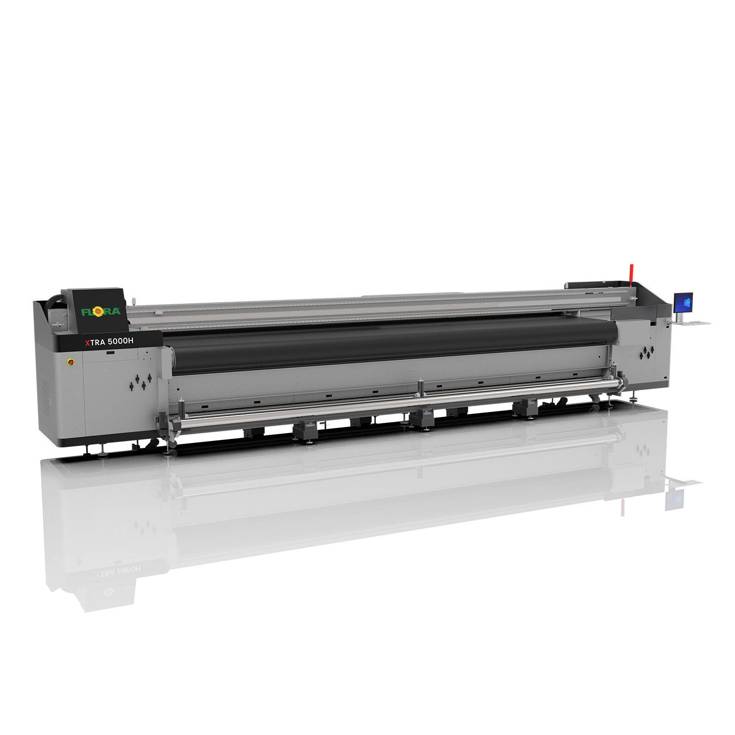 Flora 2.4k dpi 5m Wide Format UV Roll to Roll Flatbed Printing Machine Hybrid Inkjet Printer for Advertising Billboard Poster