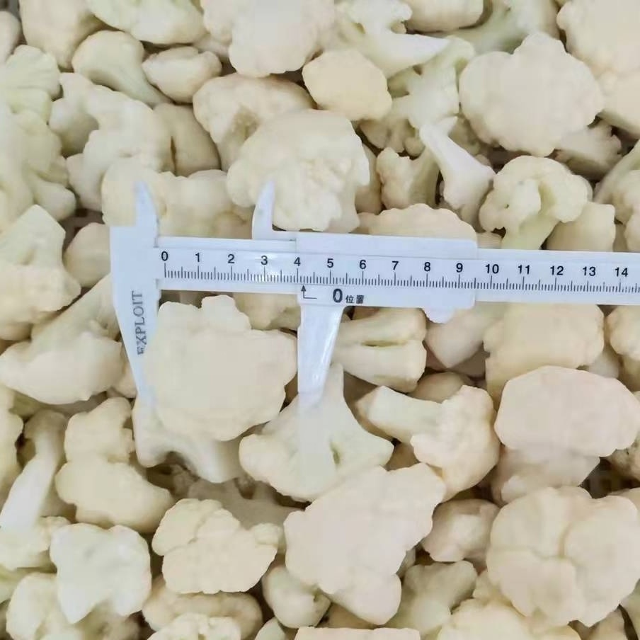 10kg Package IQF Broccoli Floret Frozen White Cauliflower