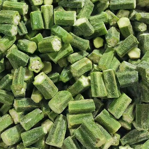 Frozen Food Frozen Vegetables IQF Frozen Okra Cut