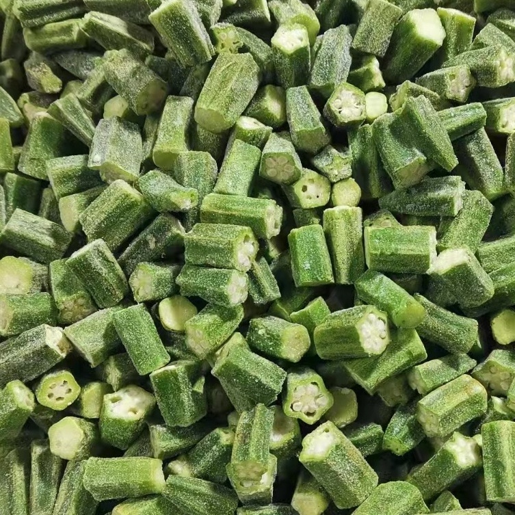 Frozen Food Frozen Vegetables IQF Frozen Okra Cut