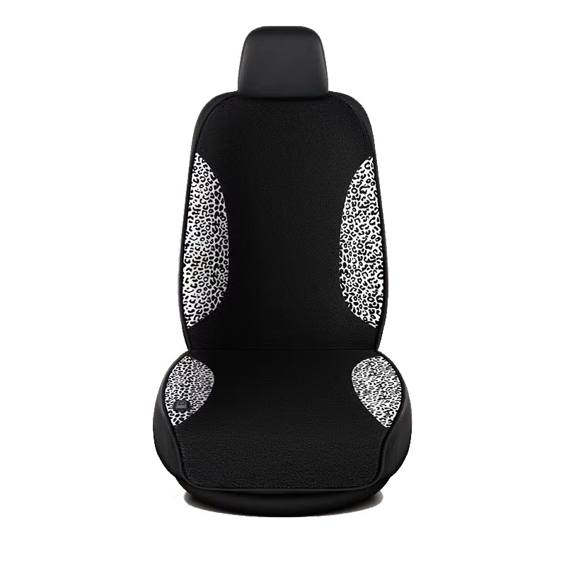 Leopard grai  12V 24V heated car seat cushion high quality