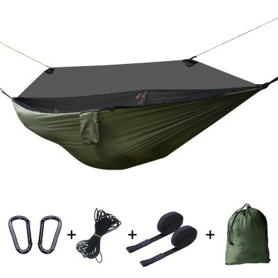 Outdoor Portable Nylon Camping Hiking Hammock With Mosquito Net