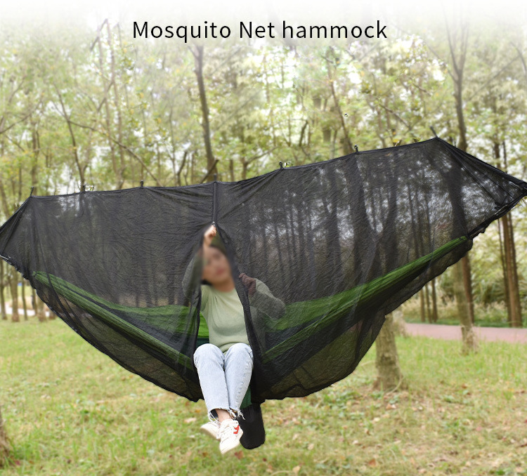 Outdoor Polyester Portable Mosquito Net Hammock For Good Sleeping