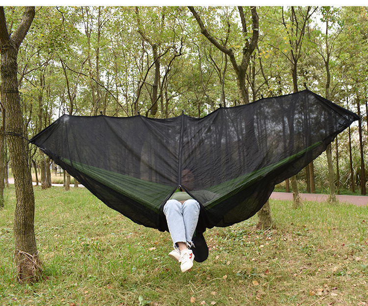 Outdoor Polyester Portable Mosquito Net Hammock For Good Sleeping