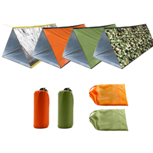 Survival simple single-layer warm tent earthquake relief insulation emergency triangle aluminum film tent first aid tent