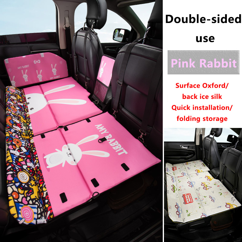 Car Travel Bed Double Folding Camping Bed For Car Backseat SUV Air Mattress Saloon Mpv DIY Rear Seat For Car Beds Traveling