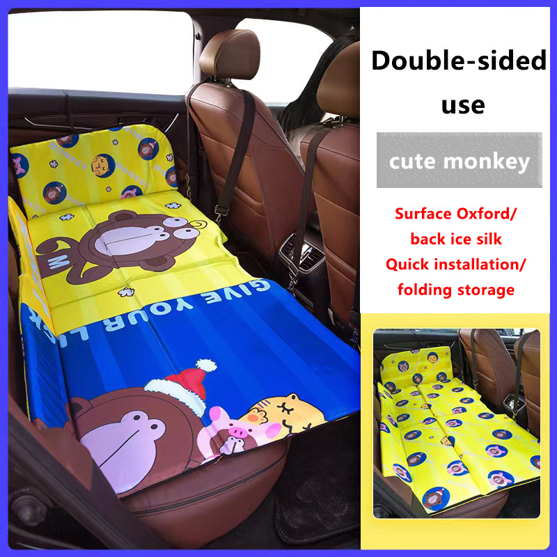 Car Travel Bed Double Folding Camping Bed For Car Backseat SUV Air Mattress Saloon Mpv DIY Rear Seat For Car Beds Traveling