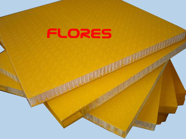 Fiberglass FRP honeycomb composite panel for floor and body of van truck