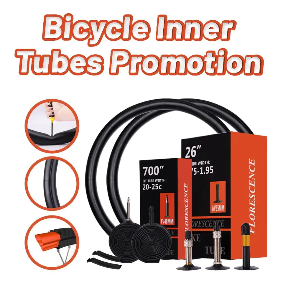 High quality factory mtb bike inner tube road bicycle inner tube butyl tire 12-16 inch 26 27.5 29 700c FV80MM