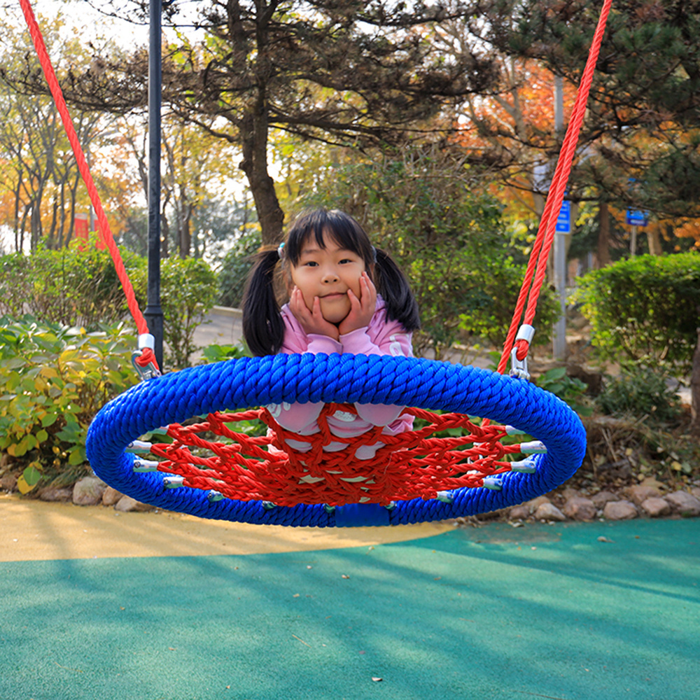 Outdoor garden baby net swing bird nest swing with metal frame