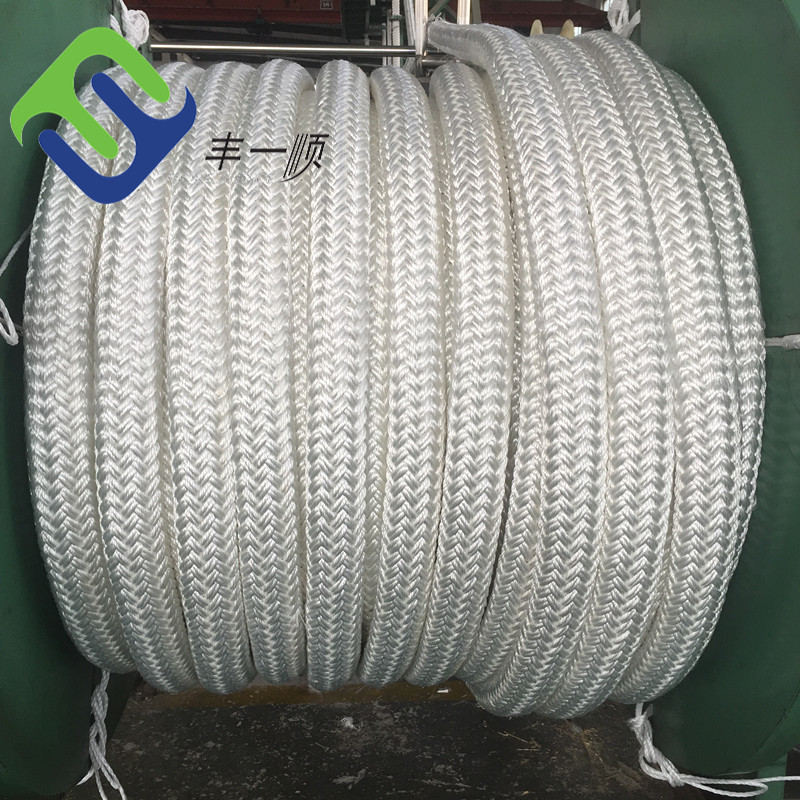 Polyamide Mooring Haswer Rope 8/12 Strands Nylon Braided Rope For Marine Anchor Rope 64mm