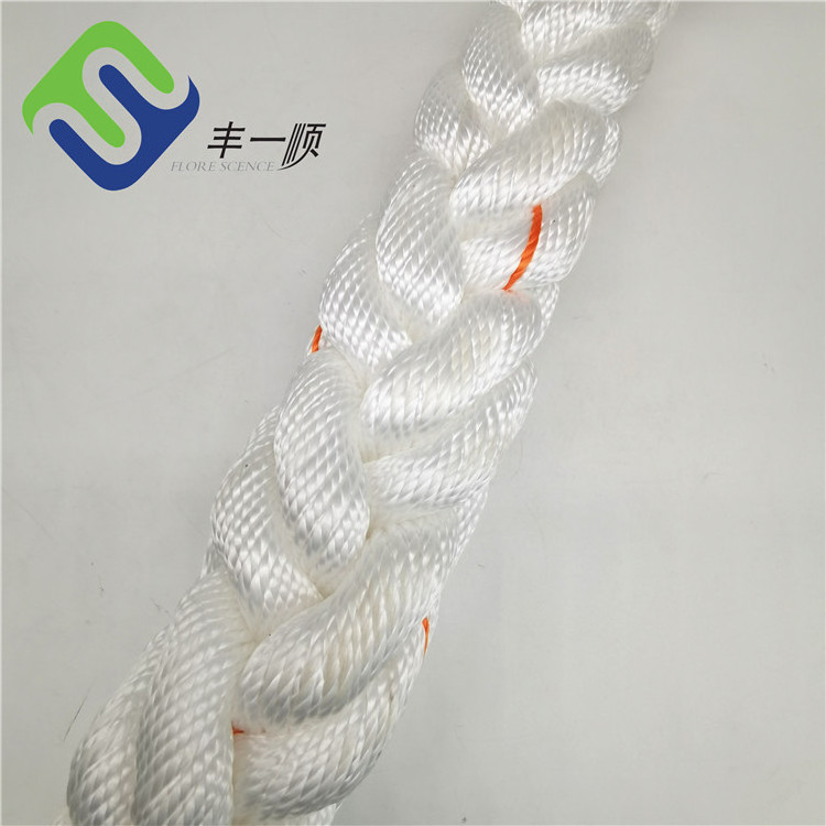 Polypropylene 8 Strand Braided 56mm*220m Floating Rope for Ship Mooring Barging