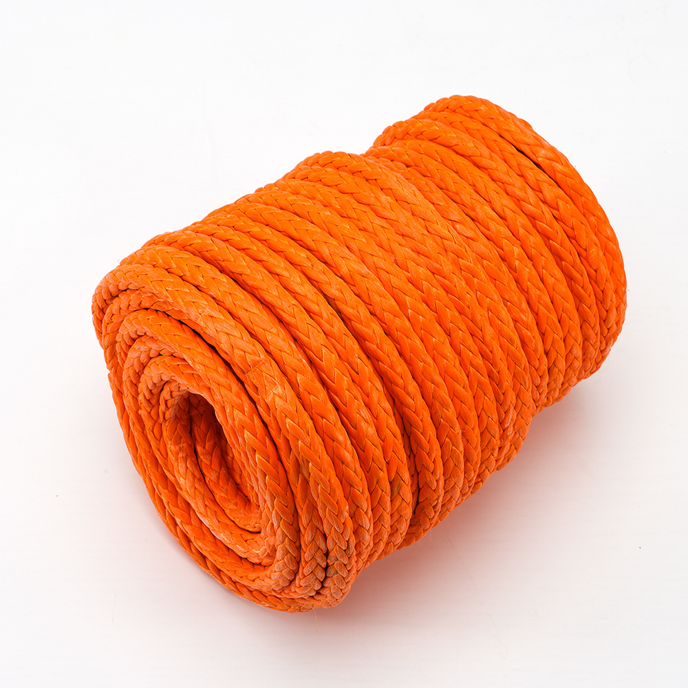 12 Strand 100% UHMWPE Marine Rope Used Mooring Ship Rope Length and Diameter Can be Customized