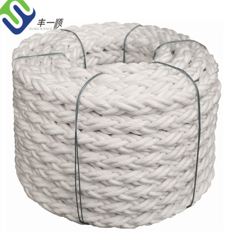 Polypropylene 8 Strand Braided 56mm*220m Floating Rope for Ship Mooring Barging