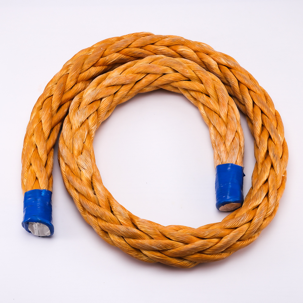 12 Strand 100% UHMWPE fiber marine rope used mooring ship rope