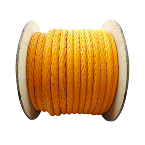 12 Strand 100% UHMWPE fiber marine rope used mooring ship rope