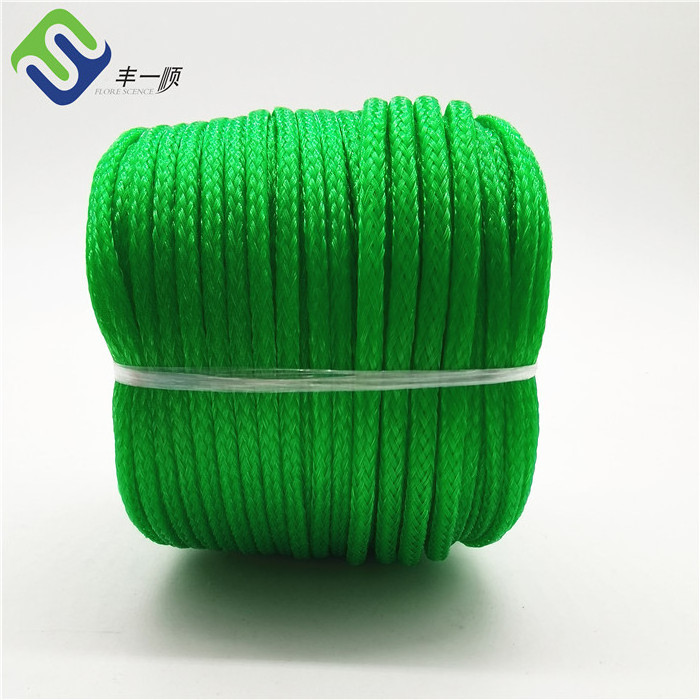 4mm/5mm/6mm 16 Strand Hollow Braided Polyethylene Rope For Fishing/Water Skiing/General Packing