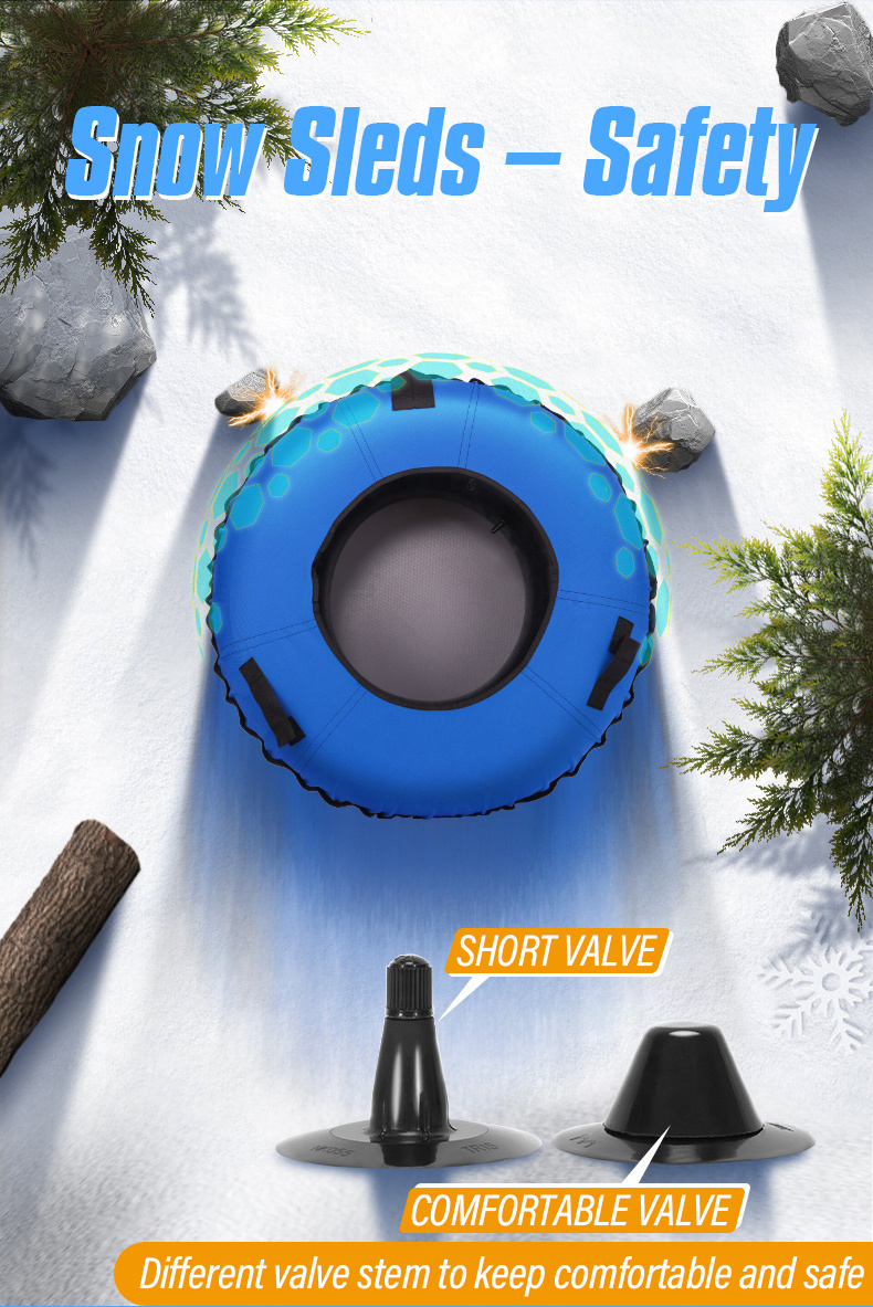 Winter Sports Inflatable Snow Tube Ski Toys Outdoor Snow Sled For Adults Sleds & Snow Tubes