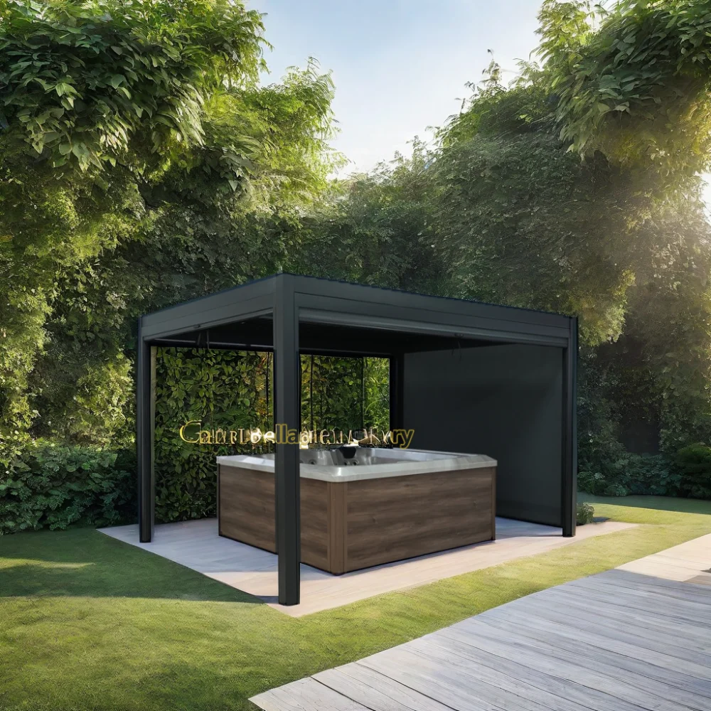 Outdoor Pergola Garden Pavilion Backyard Hot Tub Gazebo