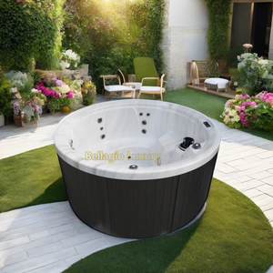 Bellagio Luxury Outdoor Spa USA  Round Acrylic Hot Tub with Balboa Gecko Control System Massage Wellness