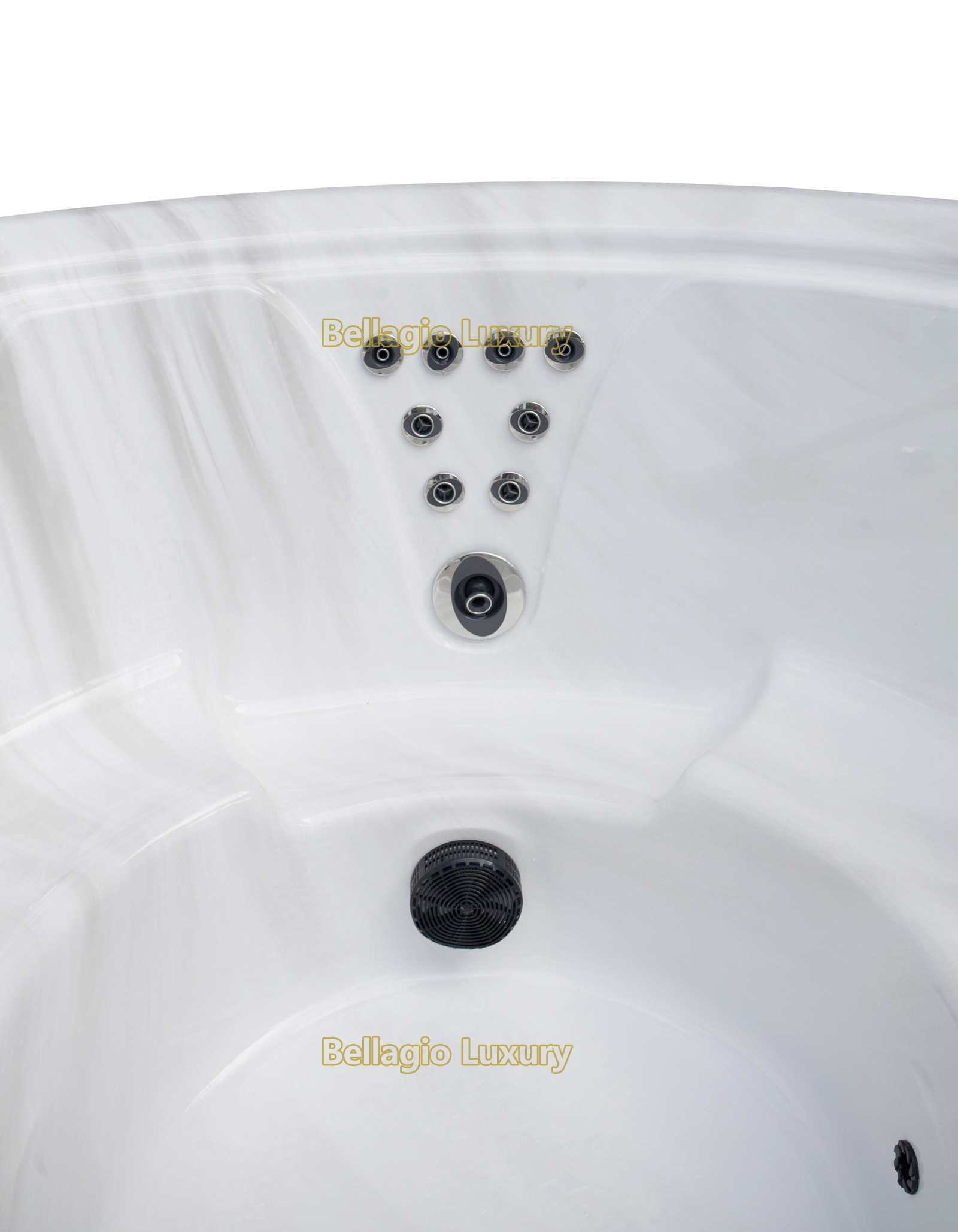 Bellagio Luxury Outdoor Spa USA  Round Acrylic Hot Tub with Balboa Gecko Control System Massage Wellness