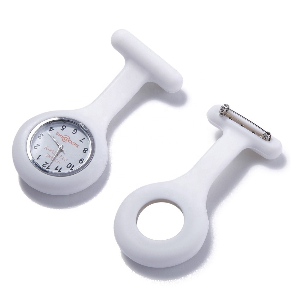 Promotional Gift Rubber Silicone Doctor Pocket Watch Breast Nurse FOB Watch For Nurses