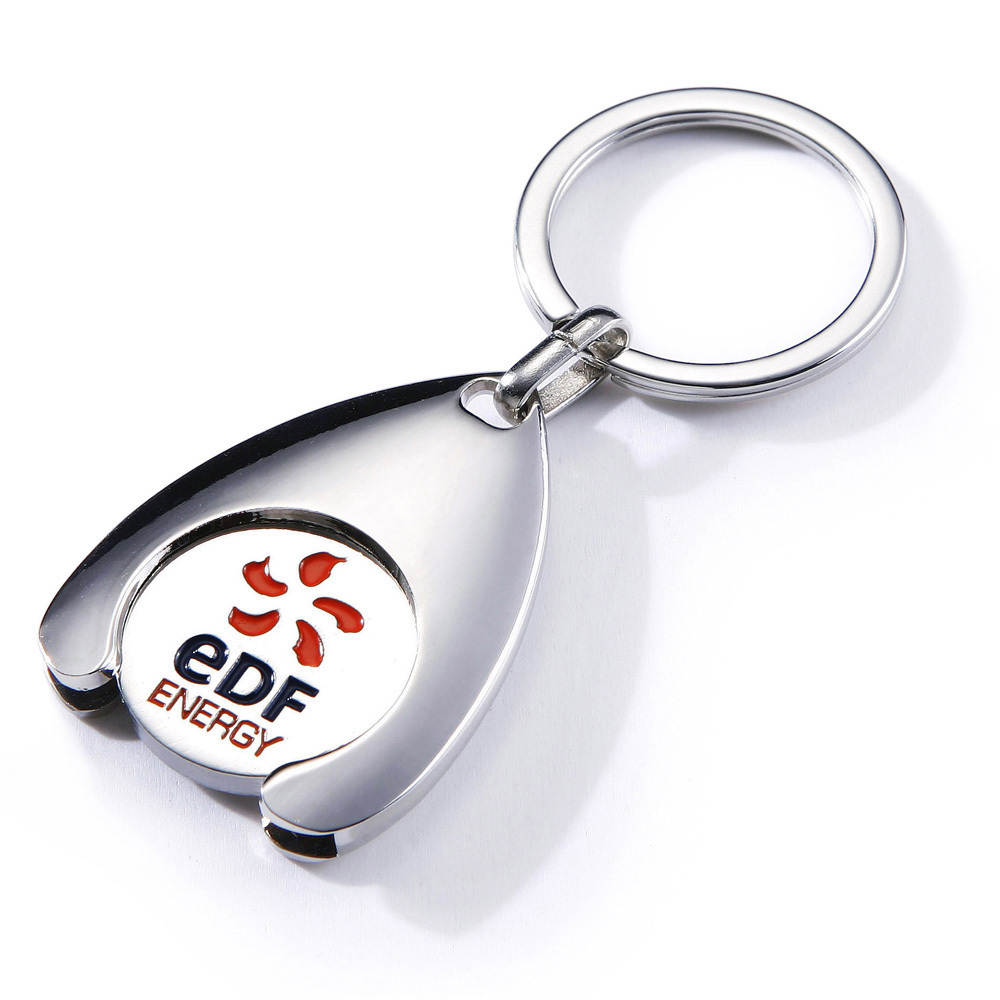 Factory Price Custom Made Europe Keychain High Quality  Token Coin Key Chain Key Ring