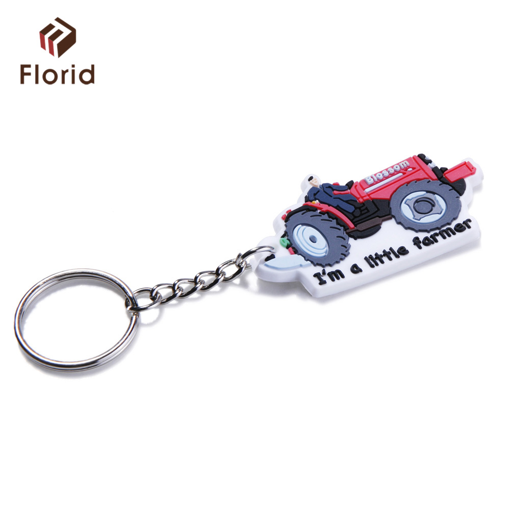 Metal Carriage Wheel Keychains 3D Rubber Key Chain Vehicle Wheel Key Chains Promotion Soft PVC Car Tire Keychain