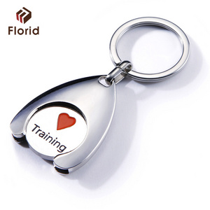 Factory Price Custom Made Europe Keychain High Quality  Token Coin Key Chain Key Ring