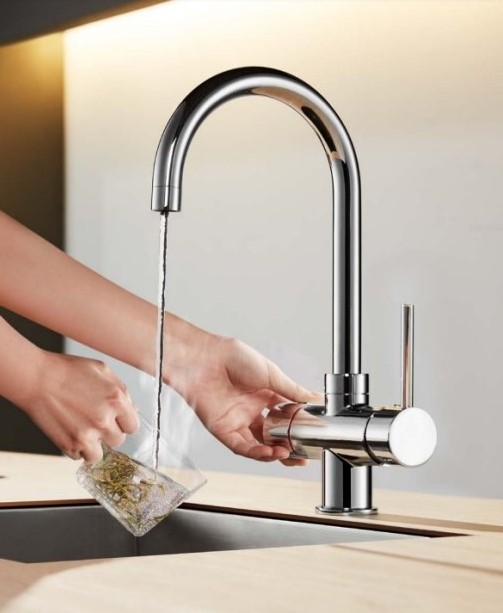 4 functions chromed brass cold and boiling kitchen tap drinking water kitchen faucet