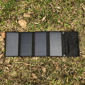 28W Waterproof Mini Portable Solar Panel Sunpower Monocrystalline USB Type C DC Output Foldable Solar Panel for Solar Generator