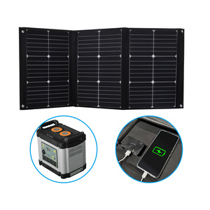 60W Solar Panel For Portable Solar Generator Portable Foldable Solar Charger For Summer Camping Van Rv