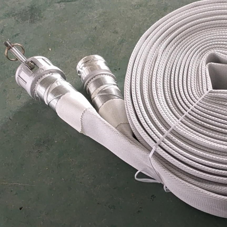 1 inch Fire  Lay Flat Hose Pipe  Water Discharge Pump Layflat Hose  cotton canvas fire hose