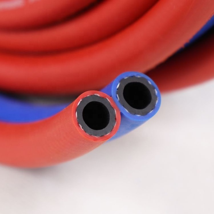 8mm 20M High Pressure PVC Hose Pipe Flexible PVC Air Compressor  Hose Twin Welding Hose Double Layer Trachea