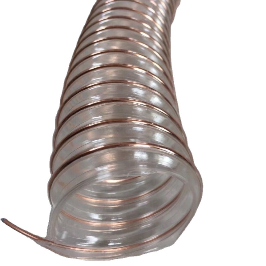 3 inch PU flexible steel wire Hose air ducting hose, air hose copper wire  POLYURETHANE