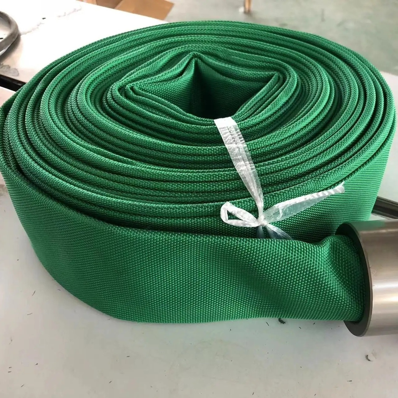 1 inch Fire  Lay Flat Hose Pipe  Water Discharge Pump Layflat Hose  cotton canvas fire hose