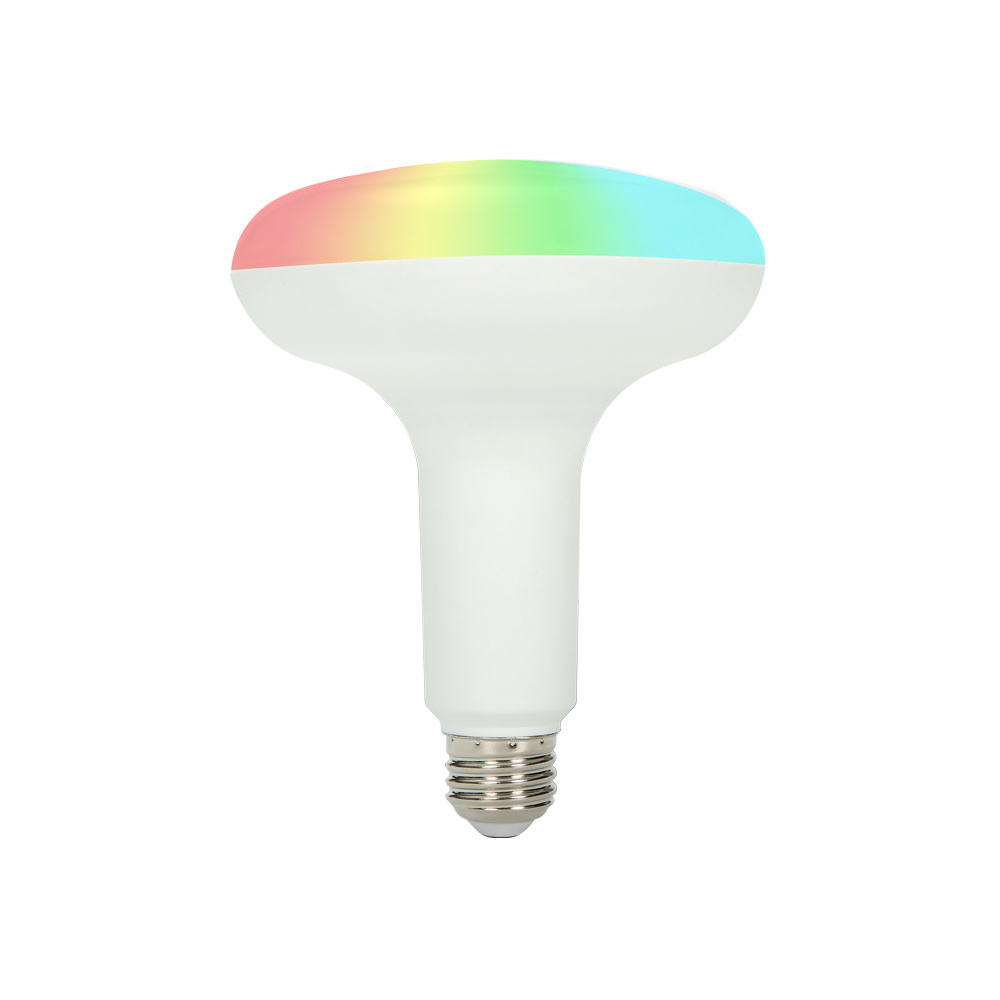 Smart Lamp Br30 Alexa Assistant Residential Led Smart Bulb 15w Rgb Wifi Bulb Remote Control Dimmer Led Light