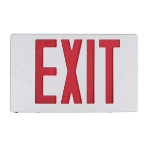 Wall Mounted Red LED Recharged Exit Sign Emergency Exit Lights with Backup Battery