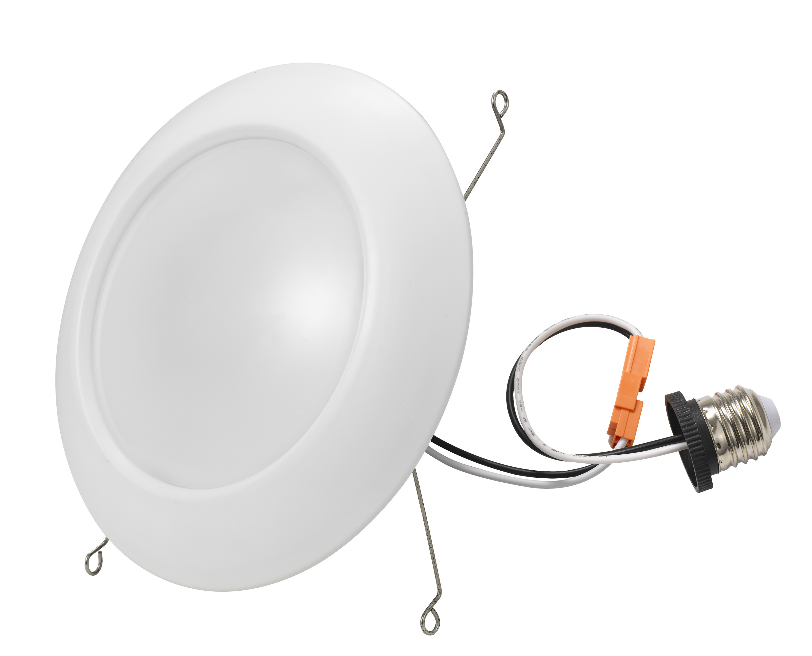 6 Inch 5CCT LED Disk Light, CRI90, 1050lm, 15W, 2700K/3000K/3500K/4000K/5000K Adjustable recessed downlight dimmable led light