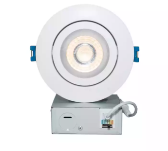 4 Inch 11w Etl Gimbal Led Downlight Cct Adjustable 120v Recessed Ceiling Round White Trim Adjustable Panel Pot Light