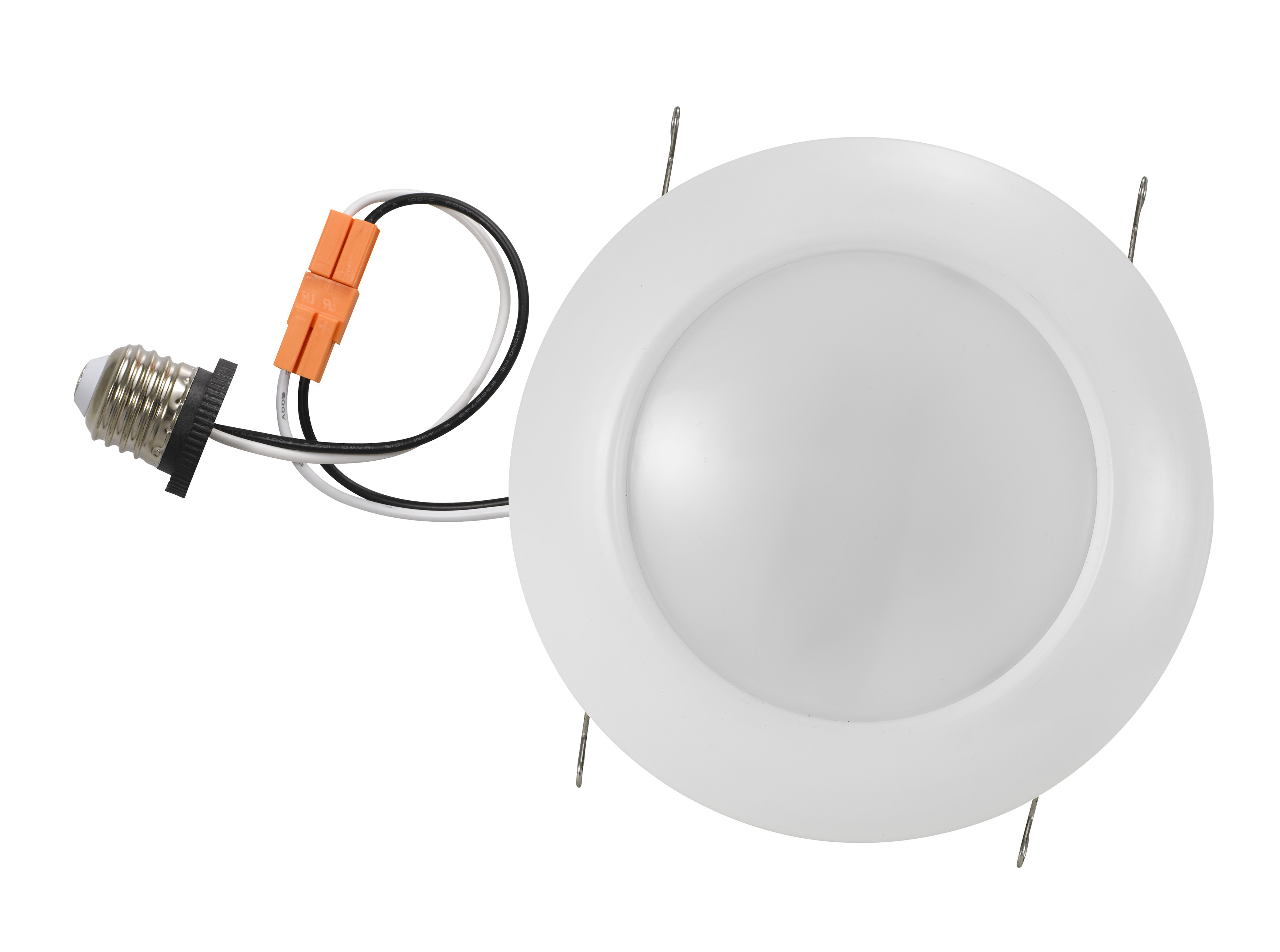 6 Inch 5CCT LED Disk Light, CRI90, 1050lm, 15W, 2700K/3000K/3500K/4000K/5000K Adjustable recessed downlight dimmable led light