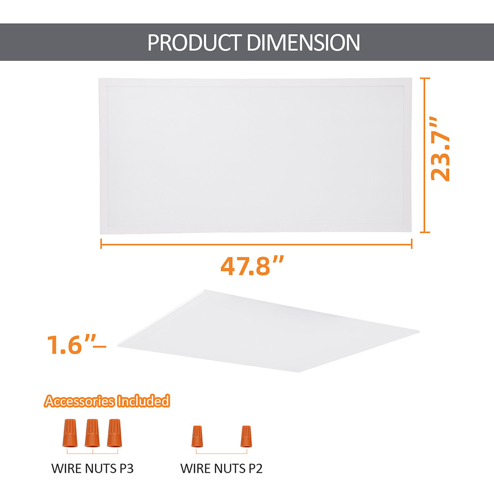 Surface Recessed Office Ce Etl 2ft 4ft 1x4 2x2 2x4 20w 30w 40w 50w Commercial Smd Ceiling Led Panel Light