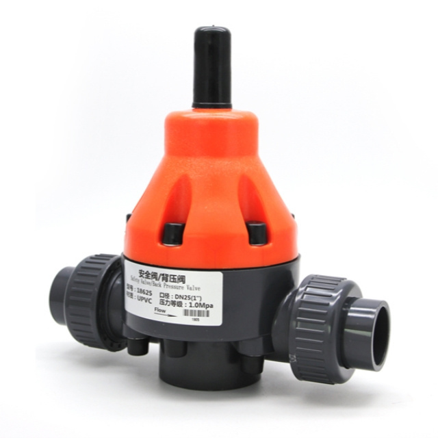 DN15 DN20 DN25 DN32 DN40 DN50 DN65 UPVC back pressure valve for dosing metering pump