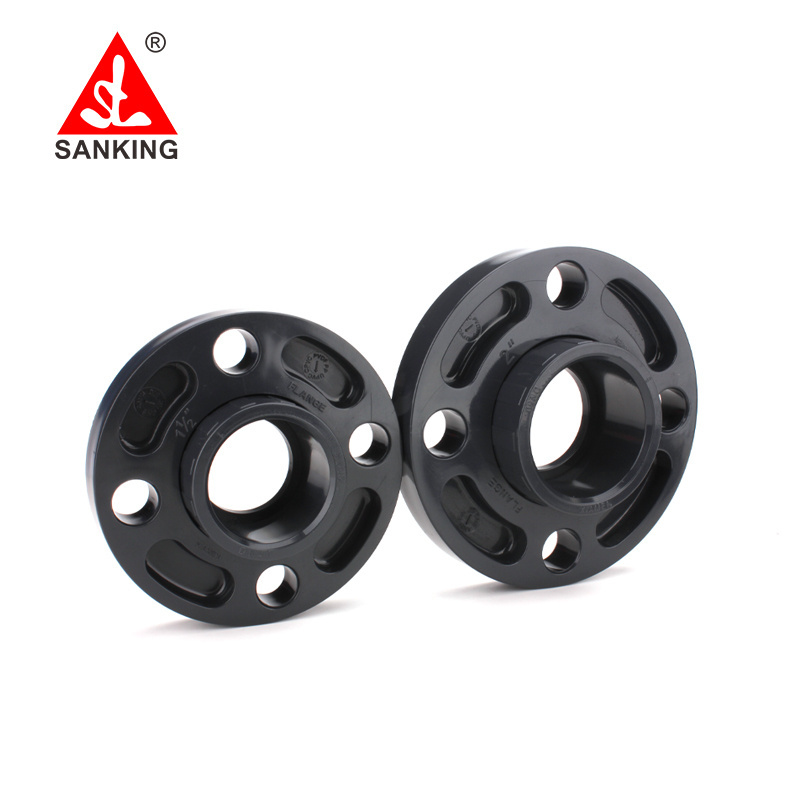 Sanking 20-315mm UPVC Van Stone Flange  PVC Flanged Pipe Fittings Flange And Quick Coupling For PVC Pipe Flanged Fittings