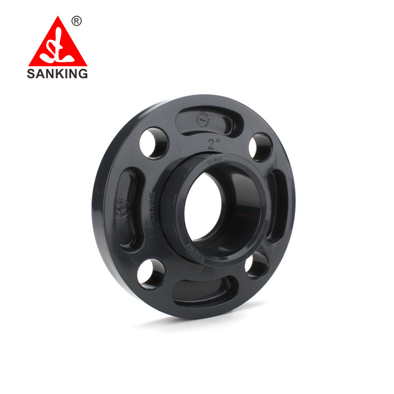 Sanking 20-315mm UPVC Van Stone Flange  PVC Flanged Pipe Fittings Flange And Quick Coupling For PVC Pipe Flanged Fittings