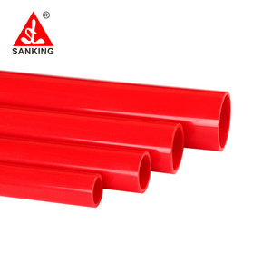 Sanking  20-63mm  Hot Sales PVC RED Pipe  Colored PVC Pipe Factory Outlet PVC Pipe For Aquarium Project  And Fish Tank