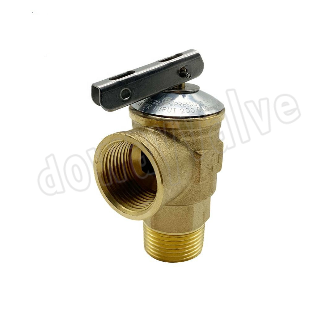 Lead-Free Brass Water Heater Safety Valve Brass Pressure Relief Valve