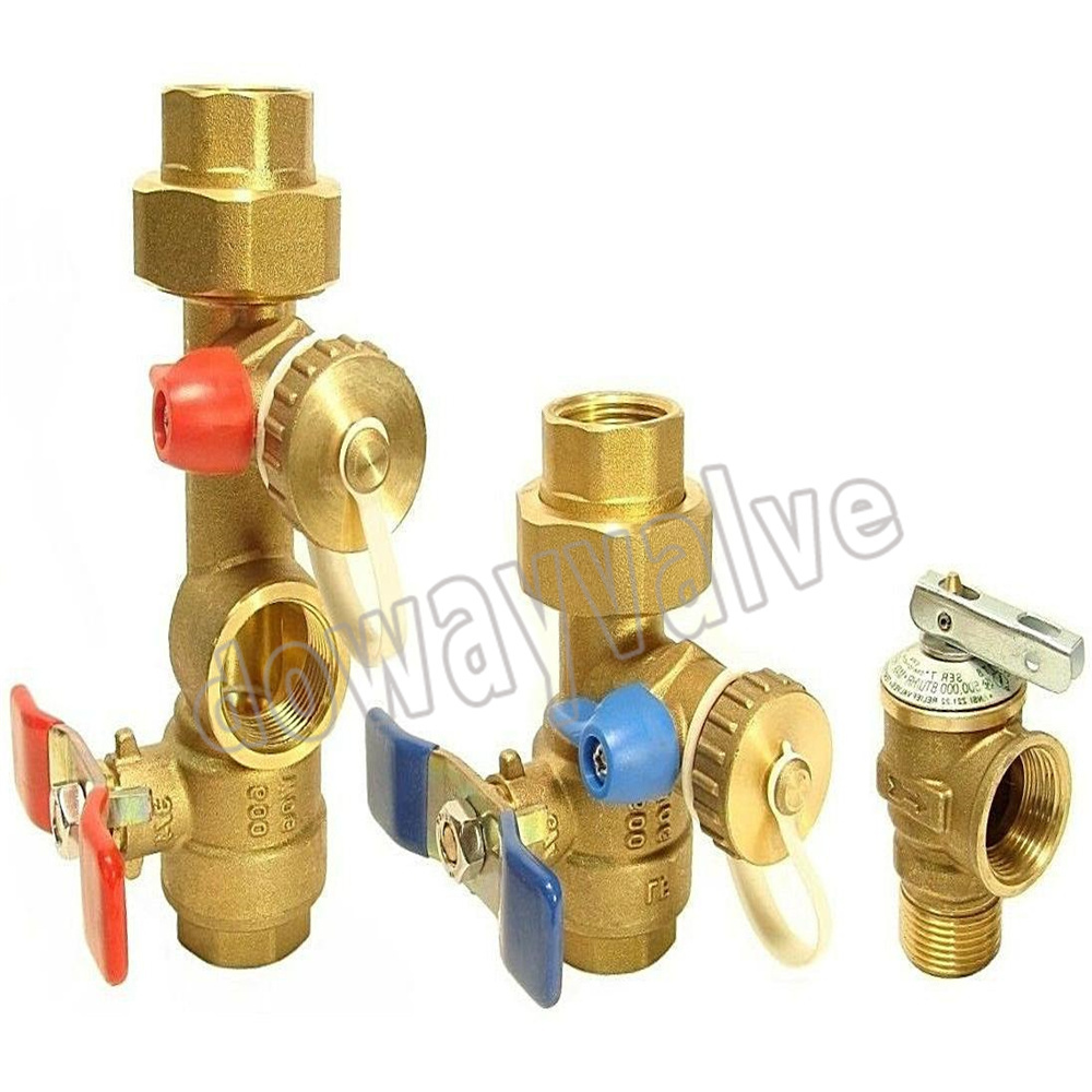 3/4-Inch IPS Isolator Tankless Water Heater Service Valve Kit