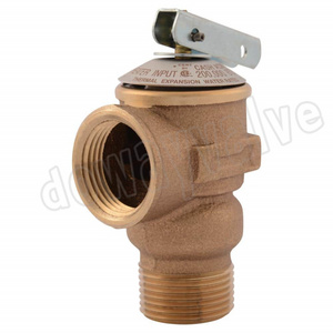 Lead-Free Brass Water Heater Safety Valve Brass Pressure Relief Valve